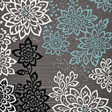 Stylish Floral Non Shedding Area(Gray)