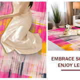 Dynamic Floral Inspired Visual Harmony(Pink)
