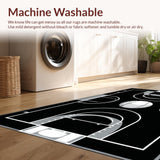 Dynamic Geometric Court Aesthetic(Black)