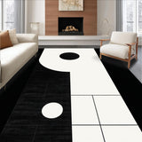 Elegant Black and White Geometric Visual(Black)