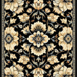 Contemporary Vintage Blossom Style(Black)