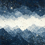 Whimsical Starry Night Aesthetic(Blue)