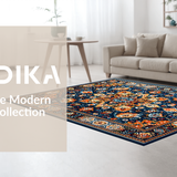 Artful Ogee Motif in Warm Hues(Blue)