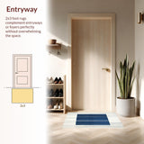Modern Geometric with Navy and Cream Tones(Beige)