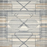 Artistic Geometric Area Boho Grey Beige(Gray)