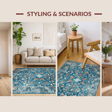 Intricate Spice Floral Whimsy(Blue)