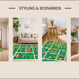 Race Car Circuit Play Mat(Green)