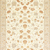 Low Pile Area Non Slip Beige Floral Design(Beige)