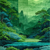 Vibrant Nature Inspired Shag Elements(Green)