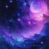 Cosmic Glittering Star Aesthetic(Purple)