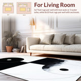 Contemporary Monochrome Yin Yang(Black)