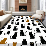 Whimsical Black Cat Farmhouse Aesthetic(Black)