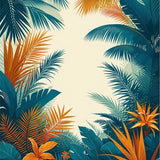 Whimsical Botanical Trellis Style(Orange)