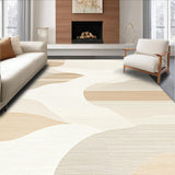 Abstract Horizon Area Non Slip Kitchen Runner(Beige)