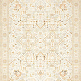 Unique Non Slip Beige Boho Detailed Area(Beige)