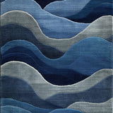 Modern Fluid Wave Artistry Concept(Blue)