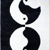 Minimalist Black and White Entryway Welcome(Black)