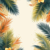Vibrant Floral Coastal Charm(Beige)