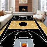 Abstract Athletic Field Motif(Black)