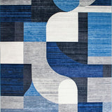 Minimalist Linear Lattice Aesthetic(Blue)