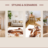 Elastic Animal for Home Office Style(Brown)