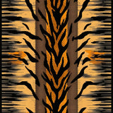 Bold Tiger Print Decorative Accent(Beige)