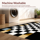 Chic Graphic Black and White Motif(Black)