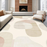 Modern Archway Area with Curved Geometric Lines and Contemporary Shapes(Beige)