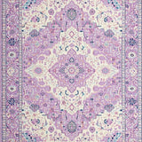 Contemporary Circular Floral Aesthetic(Purple)