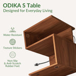 ODIKA Tokyo S Minimalist 3 Tier End Table - ODIKA