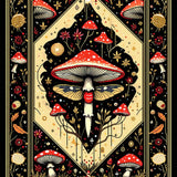 Rustic Earthy Moth Imagery Design(Black)