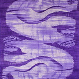 Chic Purple Abstract Motif(Purple)