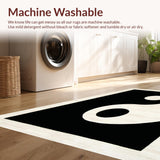 Contemporary Black and White Swirl(Black)