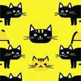 Minimalist Cute Feline Aesthetic(Yellow)