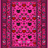 Vibrant Pink and Black Contrast(Pink)