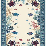 Sophisticated Marine Life Representation(Beige)