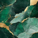Artful Green and Gold Symmetry(Green)