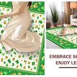Luxurious Clover Print Elegance(Green)