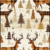 Whimsical Natural Hide Motif(Beige)