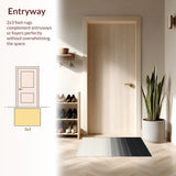 Abstract Gradient Striped Floor Decor(Gray)
