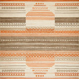Artful Symmetrical in Tan Shades(Orange)