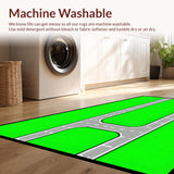 Playful Cartoon Airplane Road Design(Green)