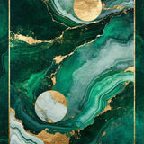 Emerald Gold Marble Elegance(Green)
