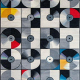 Contemporary Circular Patterned Motif(Gray)