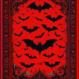 Haunting Monochrome Bat Design(Red)