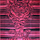 Exotic Tibetan Tiger Textile Artistry(Pink)
