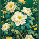 Vibrant Realistic Flower Aesthetic(Green)
