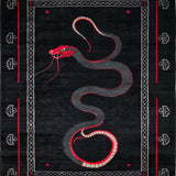 Elegant Serpent Motif Aesthetic(Black)