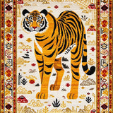 Vintage Ethnic Tiger Motif(Orange)