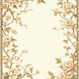 Luxurious Area with Intricate Floral Motifs for Timeless Style(Beige)